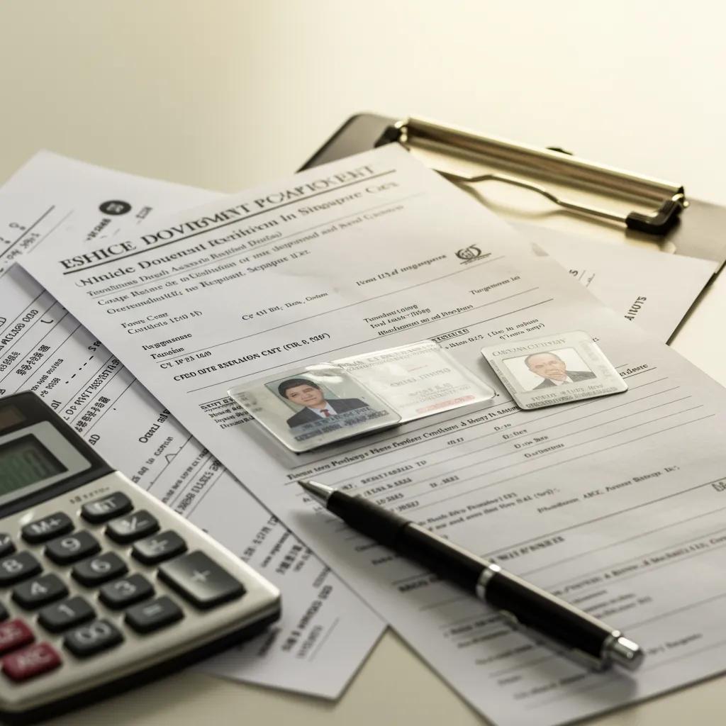 Essential documents for scrapping a car in Singapore, including registration certificate and owner's ID